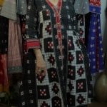 Ikat Multipurpose Jacket Dress with thread work & Checkered Motifs